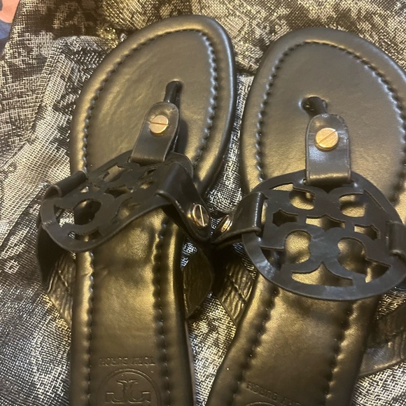 Tory Burch Black Sandals - Picture 1 of 3